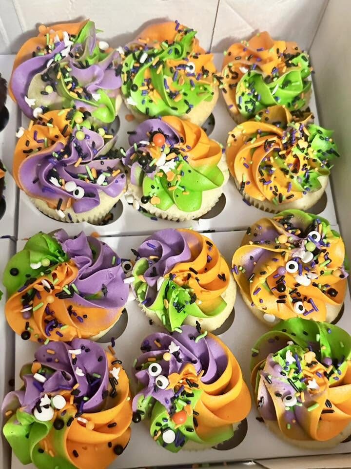 Decorated cupcakes